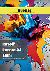 Alumiinikomposiitti, alumiinikomposiittilevy  Larson A2 by Alucoil, toimittajana Pelti-Saari Oy.